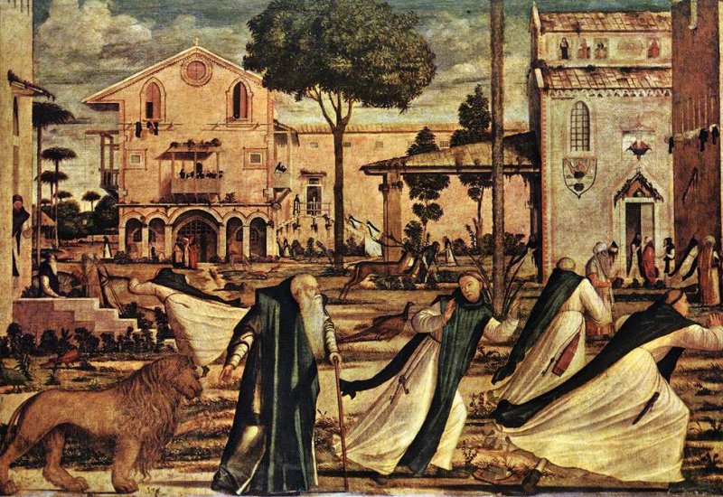 Venezia-Scuola S.Giorgio degli Schiavoni_S.Girolamo e il leone
